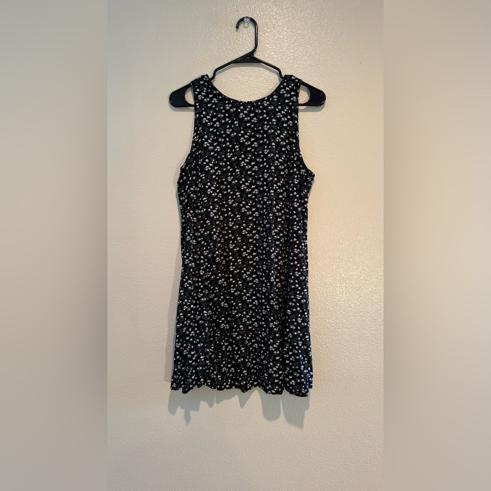 Old Navy Black and White Floral Mini Dress